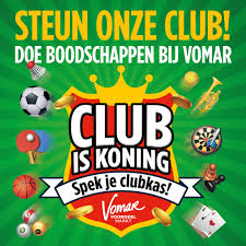 Club is Koning, geheel kosteloos sparen bij de Vomar voor onze clubkas - onze clubcode is HOSP2022 Nieuws